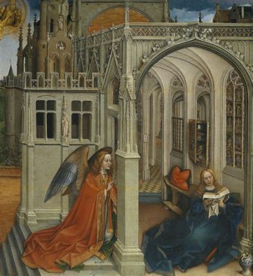 La Anunciación de Robert Campin: Un encuentro celestial en un interior doméstico